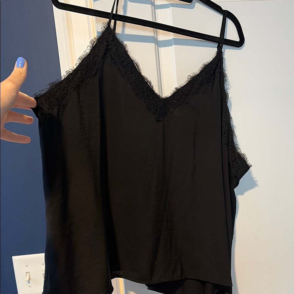 BP Lace Trimmed Tank Top Size 3X